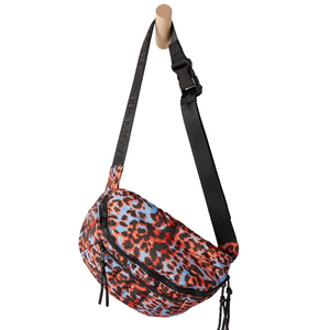 NWT Free People Quilted Sling Bag - Stylish Leopard Print